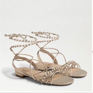 Sam Edelman Tatianna, gold Nappa sandals